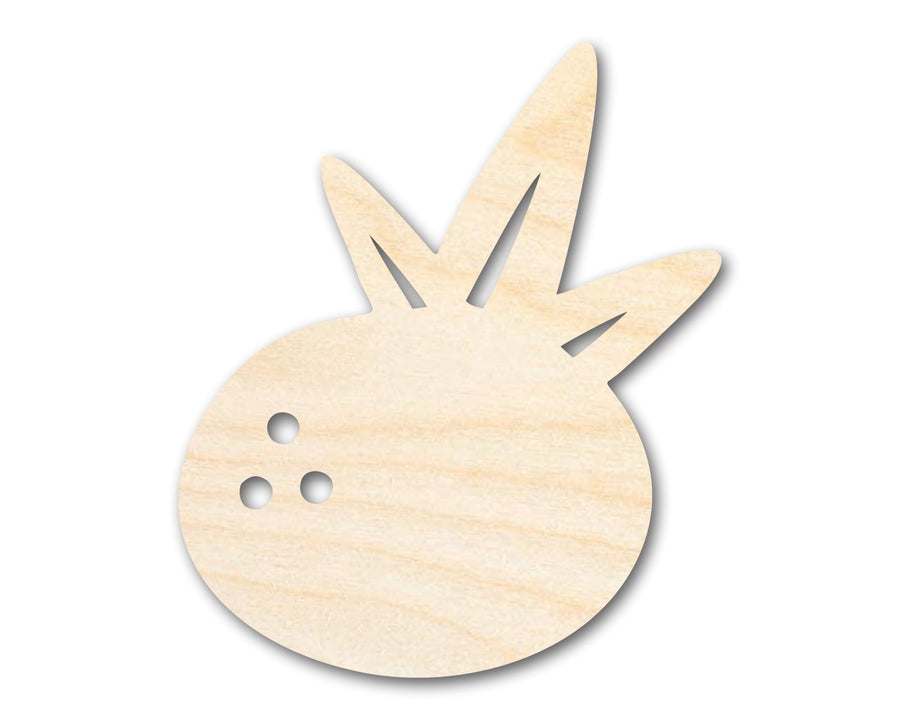 Unfinished Wood Coconut Shape - Craft - up to 46" - NameSigns.com