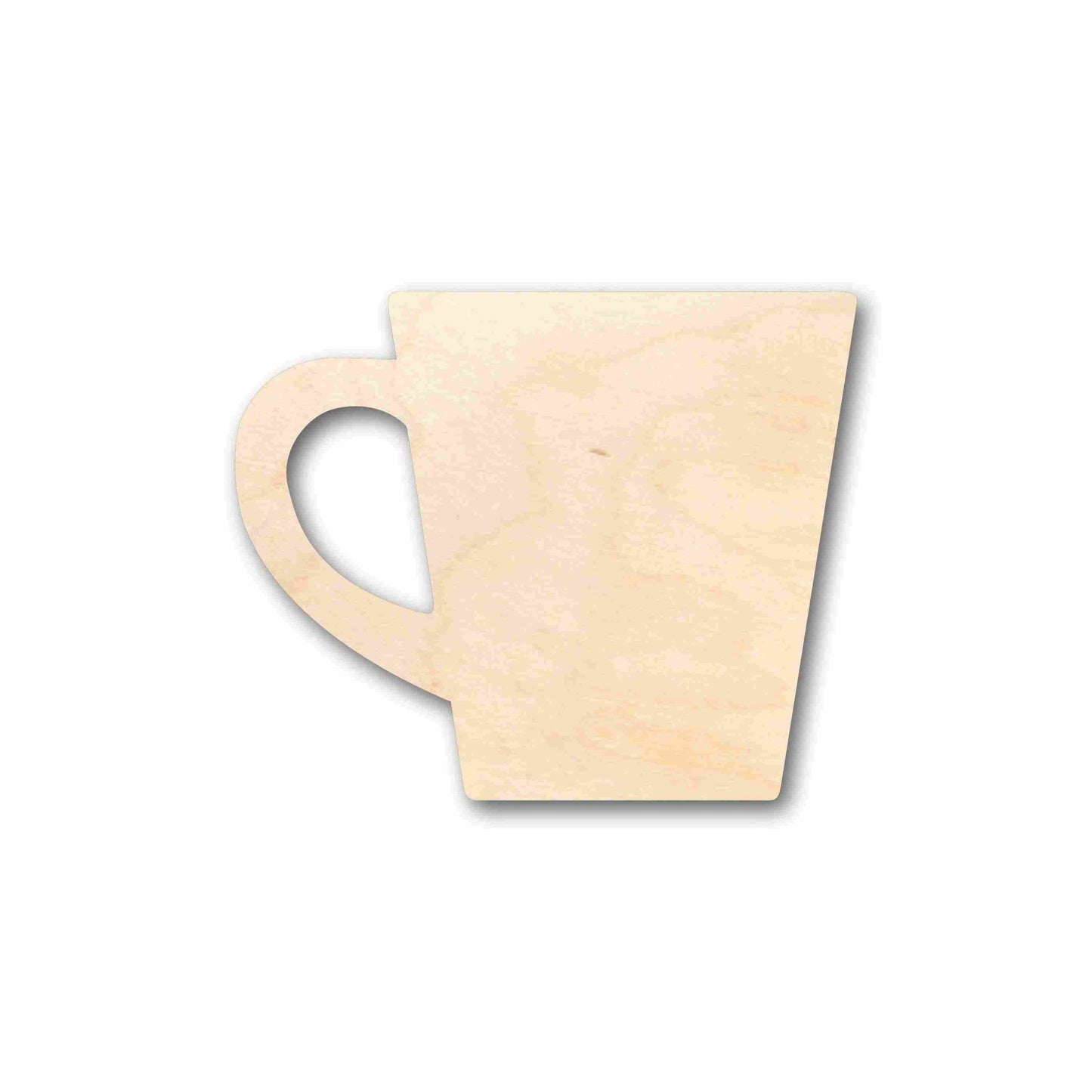 Unfinished Wood Coffee Cup Silhouette - Craft - up to 46" DIY - NameSigns.com