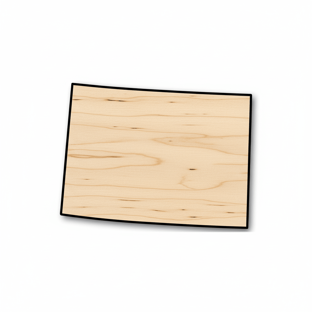 Unfinished Wood Colorado Shape - State - Craft - up to 46" DIY - NameSigns.com