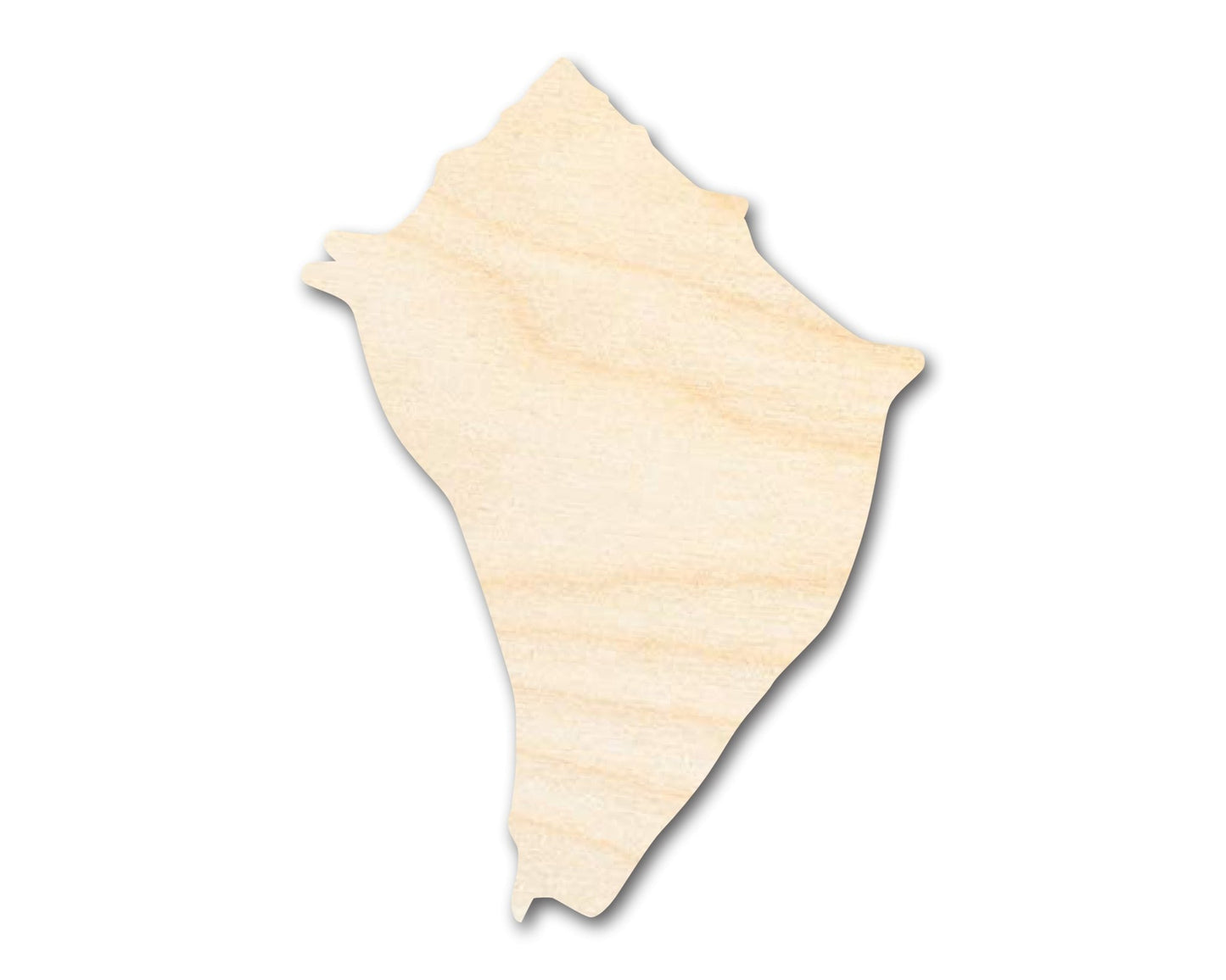 Unfinished Wood Conch Shell Shape | DIY Craft Cutout | up to 46" DIY - NameSigns.com