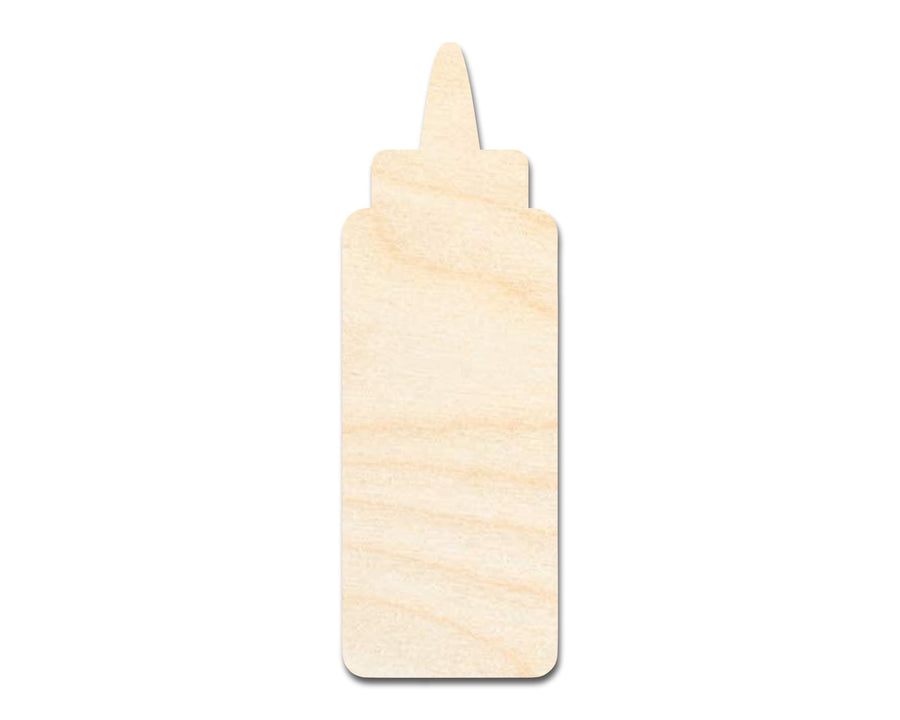 Unfinished Wood Condiment Bottle Shape | Craft Cutout | up to 46" DIY - NameSigns.com