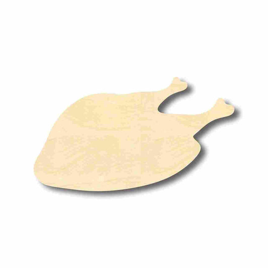 Unfinished Wood Cooked Turkey Shape - Thanksgiving - Kitchen - Food - Craft - up to 46" DIY - NameSigns.com