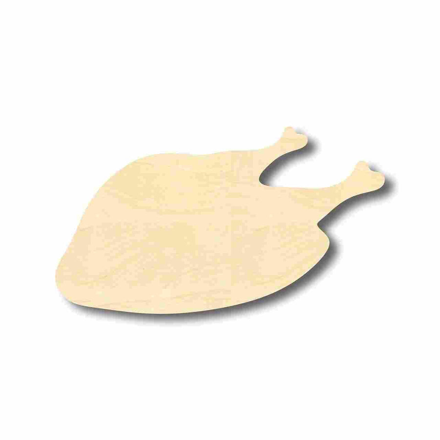 Unfinished Wood Cooked Turkey Shape - Thanksgiving - Kitchen - Food - Craft - up to 46" DIY - NameSigns.com