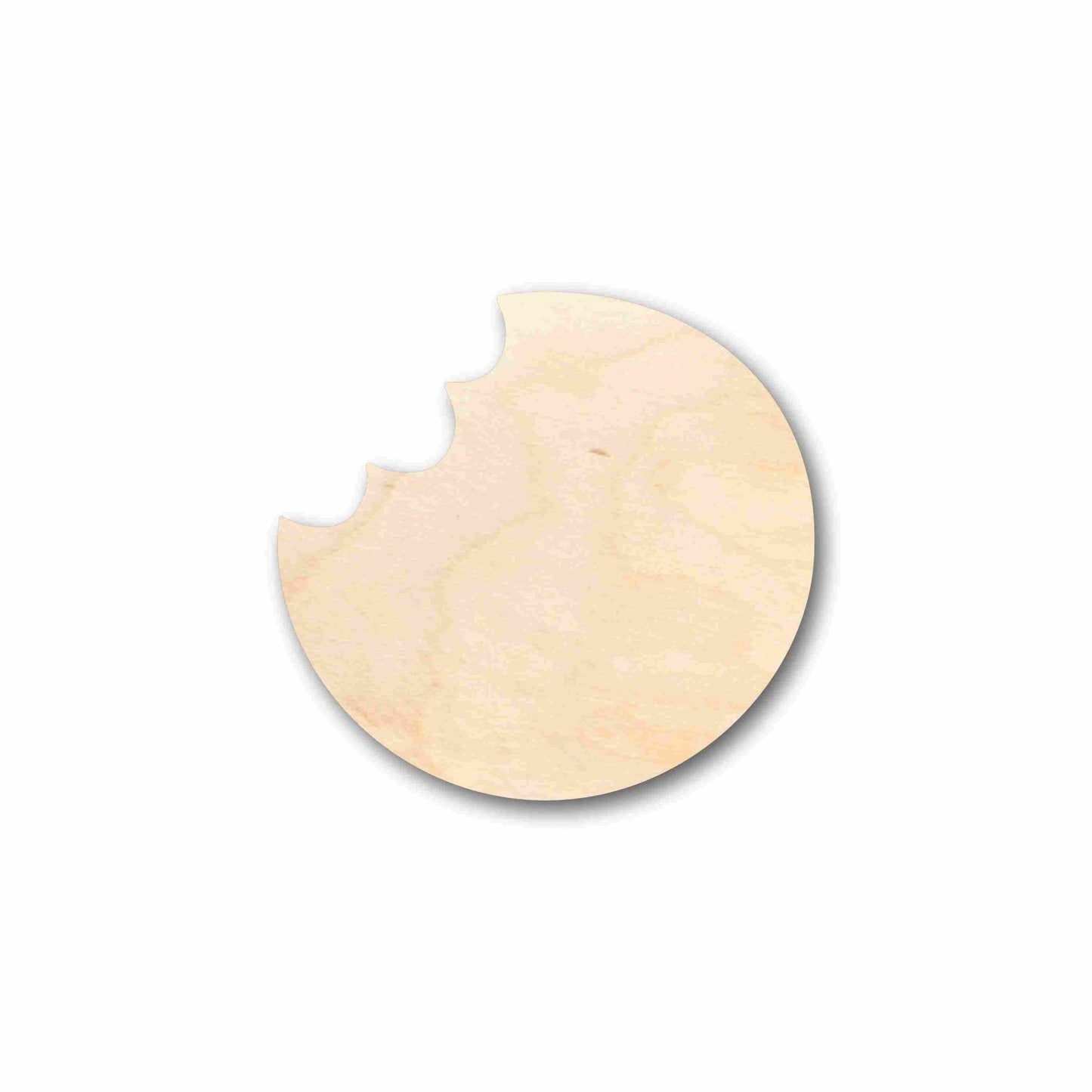 Unfinished Wood Cookie with Bite Silhouette - Craft - up to 46" DIY - NameSigns.com