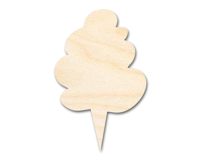 Unfinished Wood Cotton Candy Shape - Craft - up to 46" - NameSigns.com