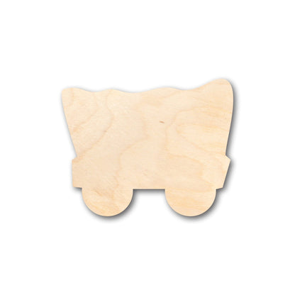 Unfinished Wood Covered Wagon Shape - Craft - up to 46" DIY - NameSigns.com