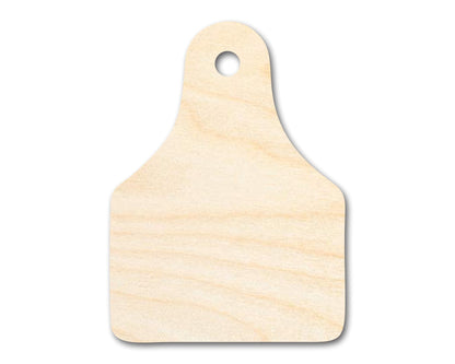 Unfinished Wood Cow Tag Shape - Farm Craft - up to 46" DIY - NameSigns.com