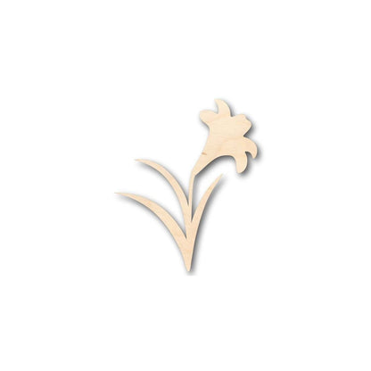 Unfinished Wood Craft Easter Lily Shape - Easter Flower - Craft up to 46" DIY - NameSigns.com