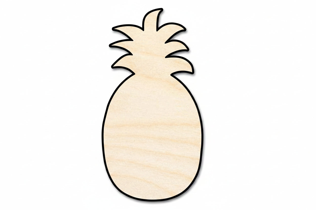 Unfinished Wood Crafty Pineapple Shape - Craft - up to 46" - NameSigns.com