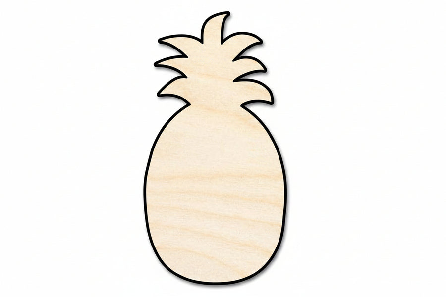 Unfinished Wood Crafty Pineapple Shape - Craft - up to 46" - NameSigns.com