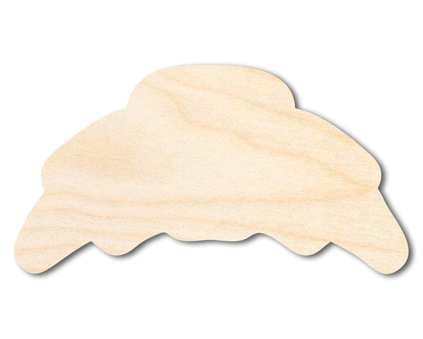 Unfinished Wood Croissant Shape | DIY Craft Cutout | up to 46" DIY - NameSigns.com