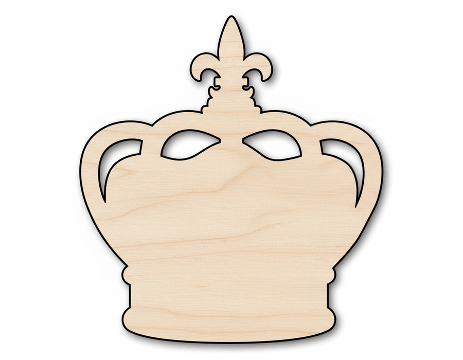 Unfinished Wood Crown | Baltic Birch Plywood Cutout for Mardi Gras Decor - NameSigns.com
