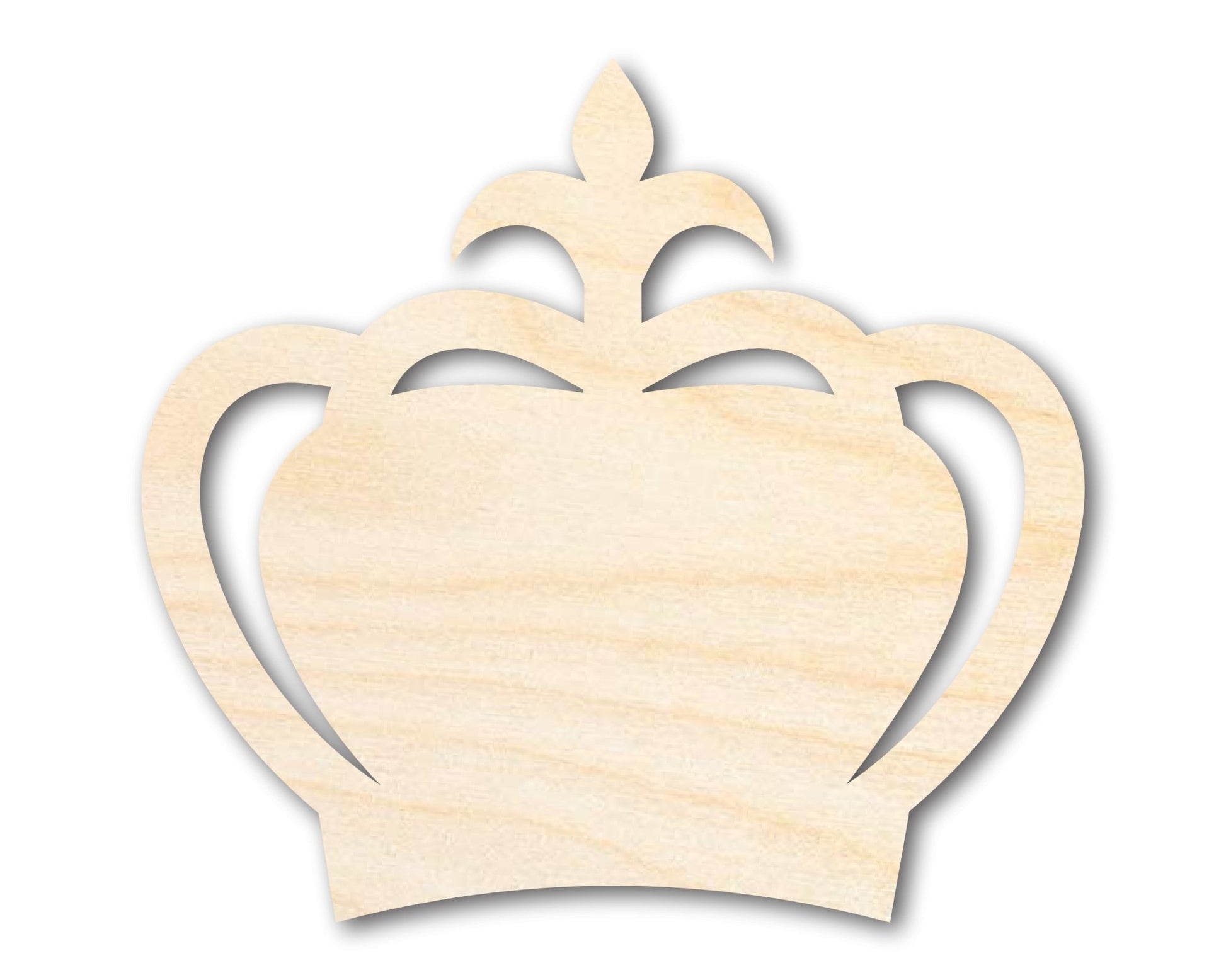 Unfinished Wood Crown Shape | DIY Craft Cutout | up to 46" DIY - NameSigns.com