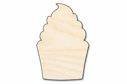 Unfinished Wood Cupcake Shape | DIY Craft Cutout | up to 46" DIY - NameSigns.com
