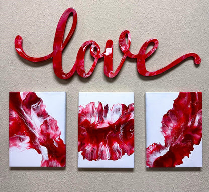 Unfinished Wood Cursive Love Craft | Valentine's Day Wedding DIY | Up to 46" - NameSigns.com
