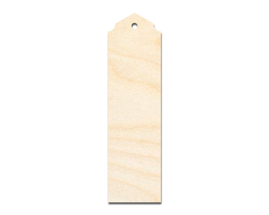 Unfinished Wood Curved And Pointed Bookmark Shape | DIY Craft Cutout | up to 12" DIY - NameSigns.com