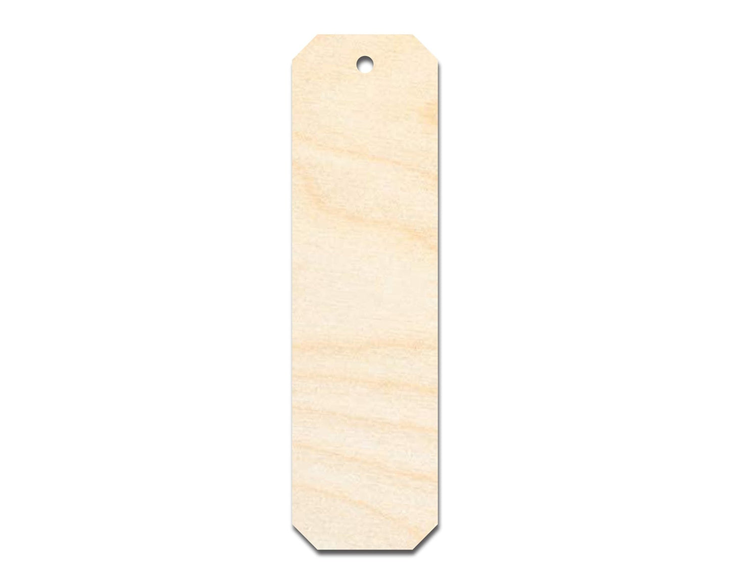 Unfinished Wood Cut Edge Bookmark Shape | DIY Craft Cutout | up to 12" DIY - NameSigns.com