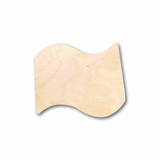 Unfinished Wood Cute Flag Silhouette - Craft - up to 46" DIY - NameSigns.com