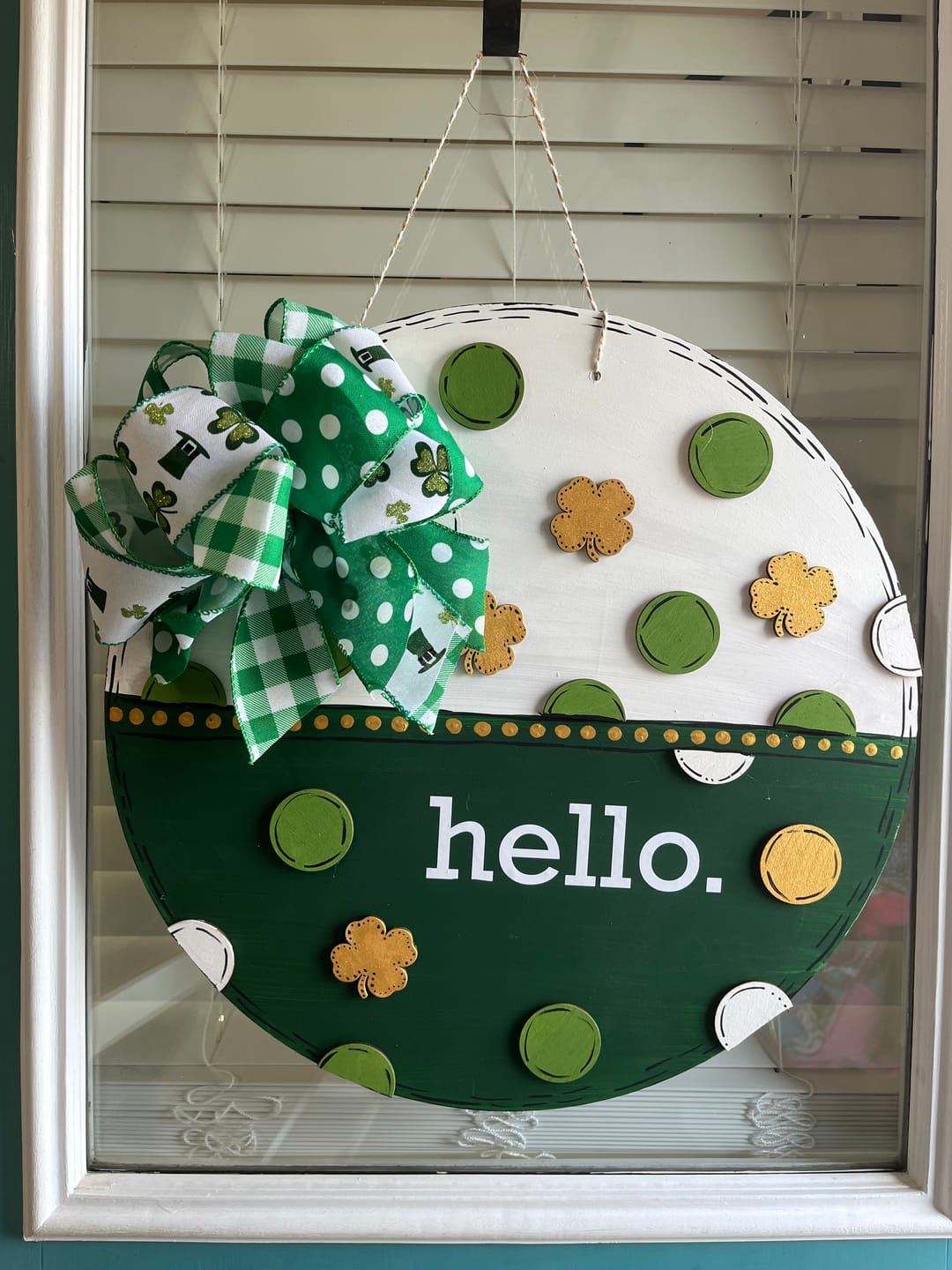Unfinished Wood Cute Four Leaf Clover Shape - Craft - up to 46" DIY - NameSigns.com