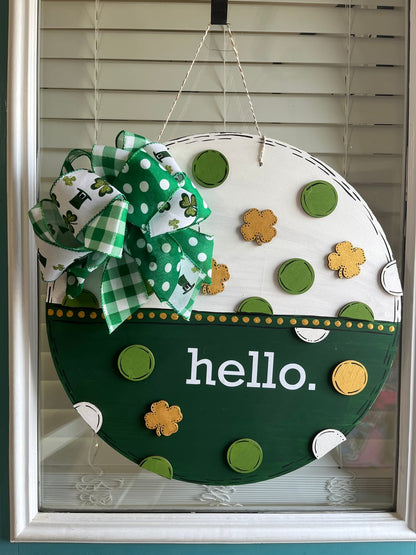 Unfinished Wood Cute Four Leaf Clover Shape - Craft - up to 46" DIY - NameSigns.com