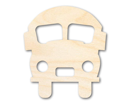 Unfinished Wood Cute School Bus Shape | Back to School | Kids Crafts | Craft Cutout | up to 46" DIY - NameSigns.com