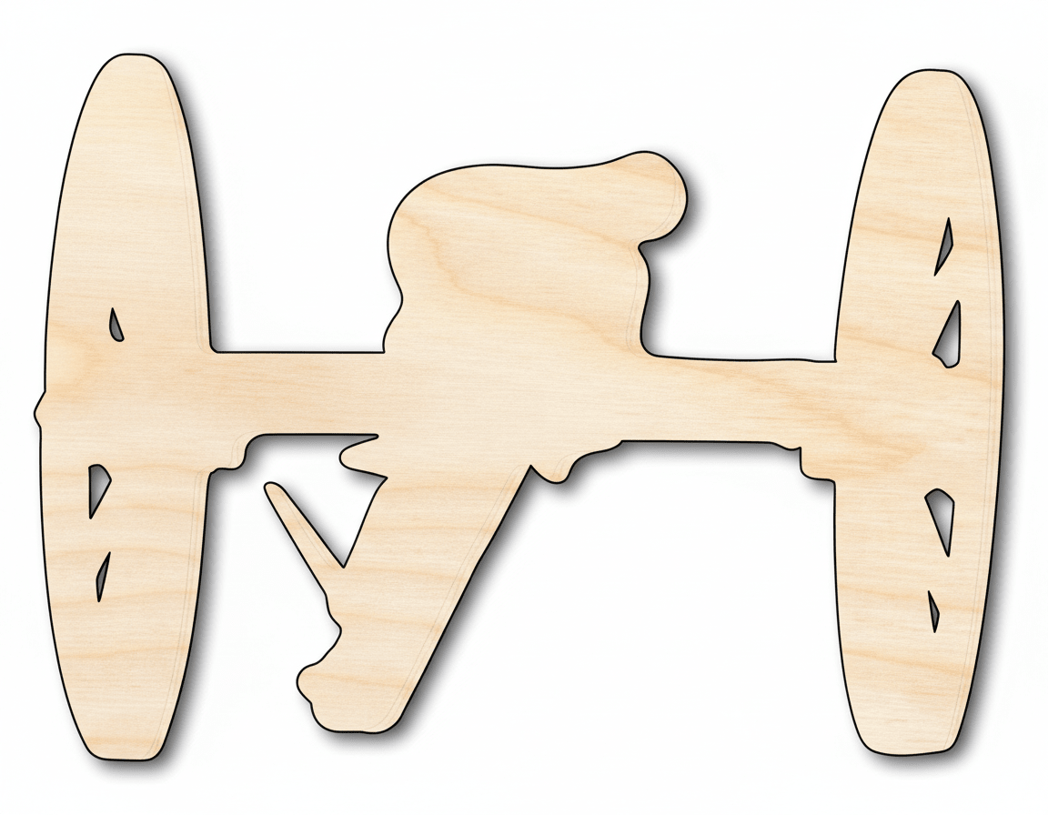 Unfinished Wood Cutout - Revolutionary Cannon Shape Baltic Birch Wood Craft Supply USA - NameSigns.com