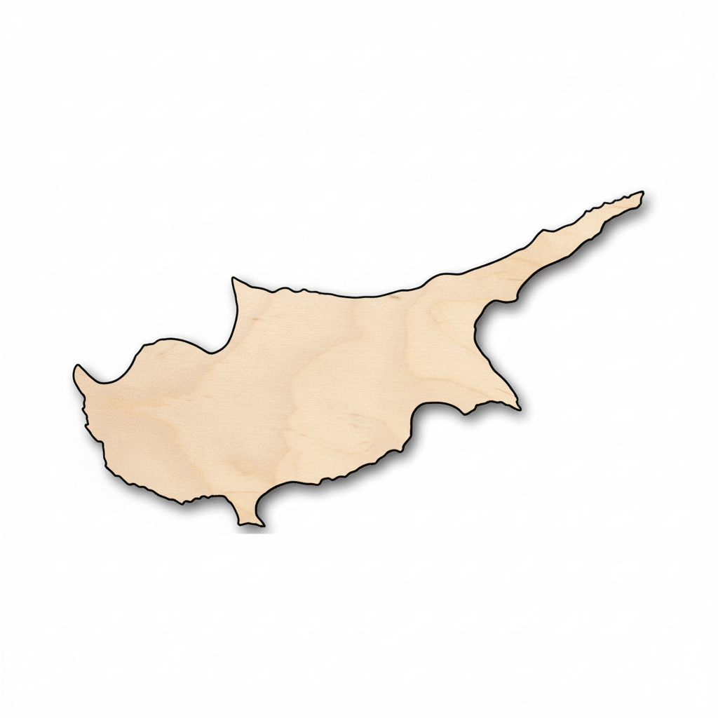 Unfinished Wood Cyprus Shape - Country - Craft - up to 46" DIY - NameSigns.com