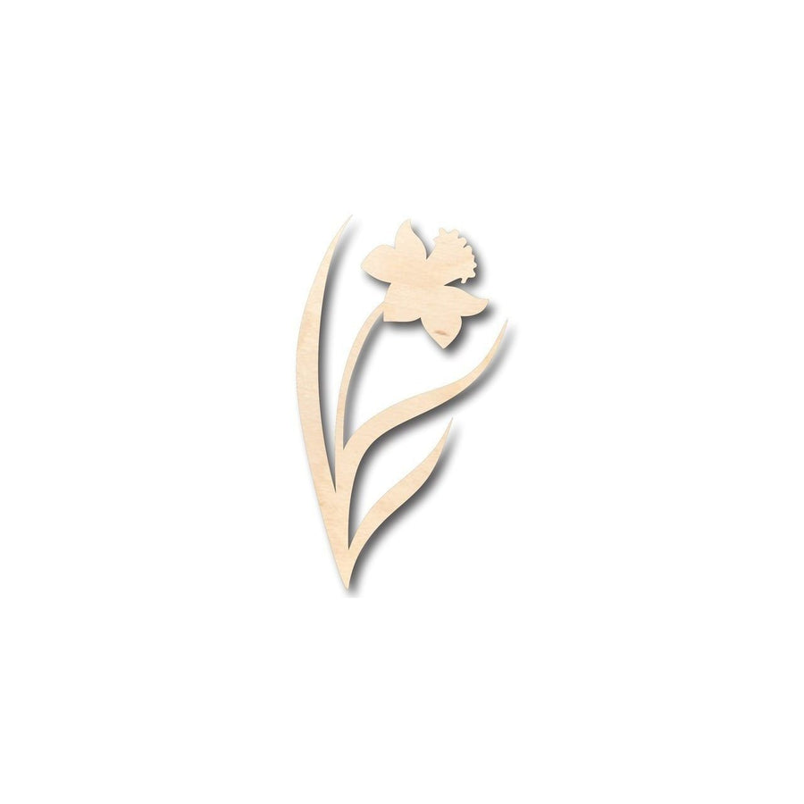 Unfinished Wood Daffodil Shape - Spring - Flower - Craft - up to 46" DIY - NameSigns.com