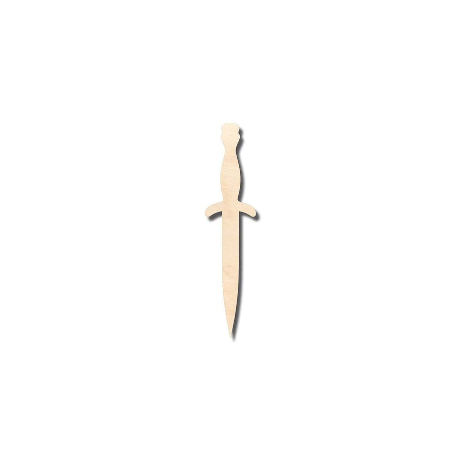 Unfinished Wood Dagger Shape - Craft - up to 46" DIY - NameSigns.com