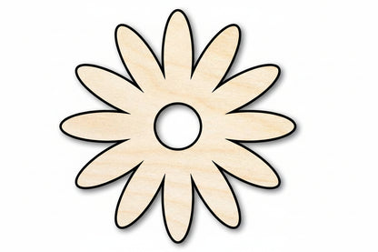 Unfinished Wood Daisy Shape | Flower | Craft Cutout | up to 46" DIY - NameSigns.com