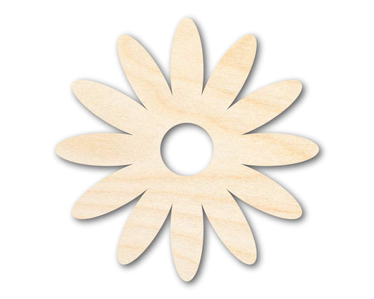 Unfinished Wood Daisy Shape | Flower | Craft Cutout | up to 46" DIY - NameSigns.com