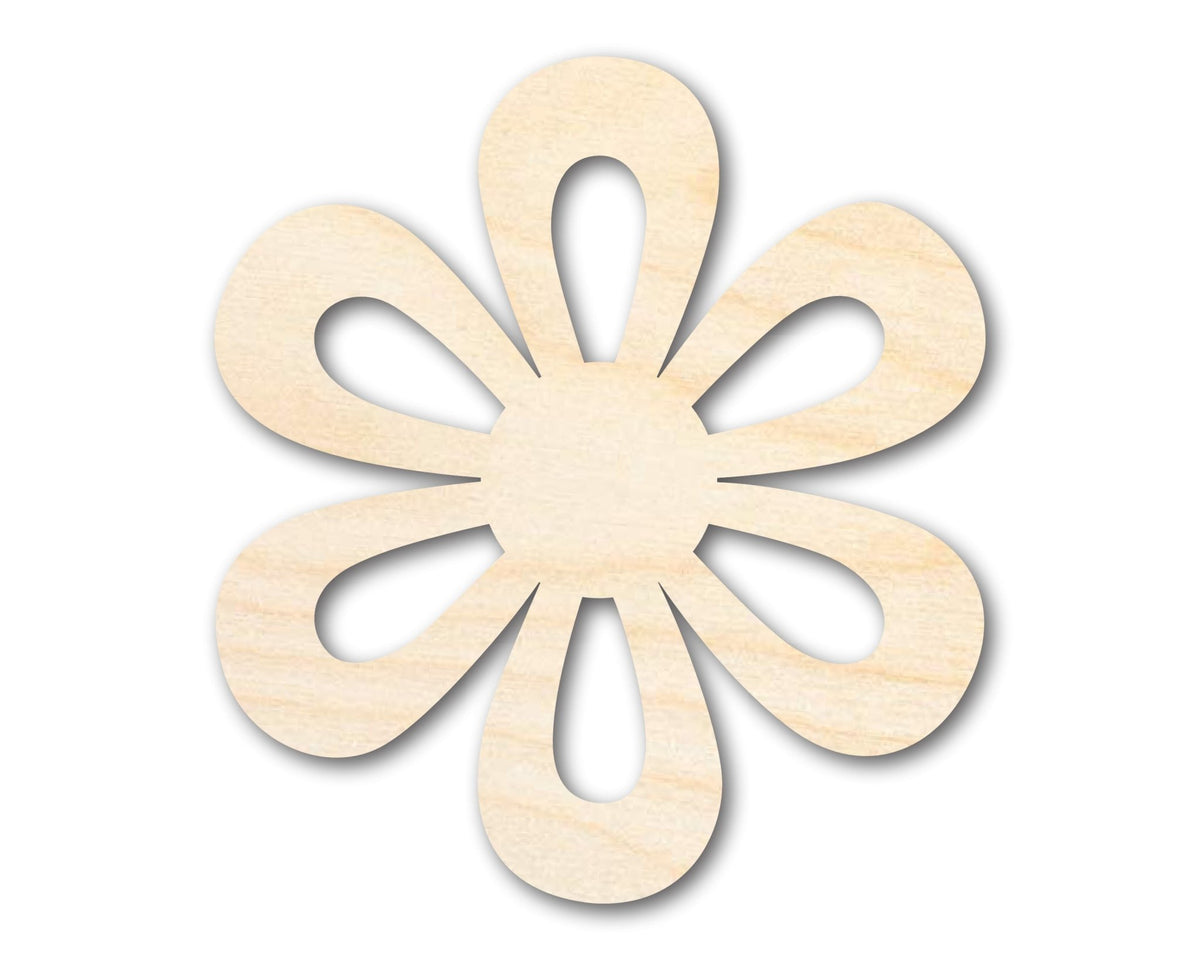Unfinished Wood Daisy Shape - Flower Craft - up to 46" DIY - NameSigns.com