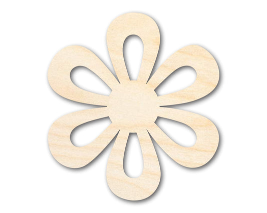 Unfinished Wood Daisy Shape - Flower Craft - up to 46" DIY - NameSigns.com