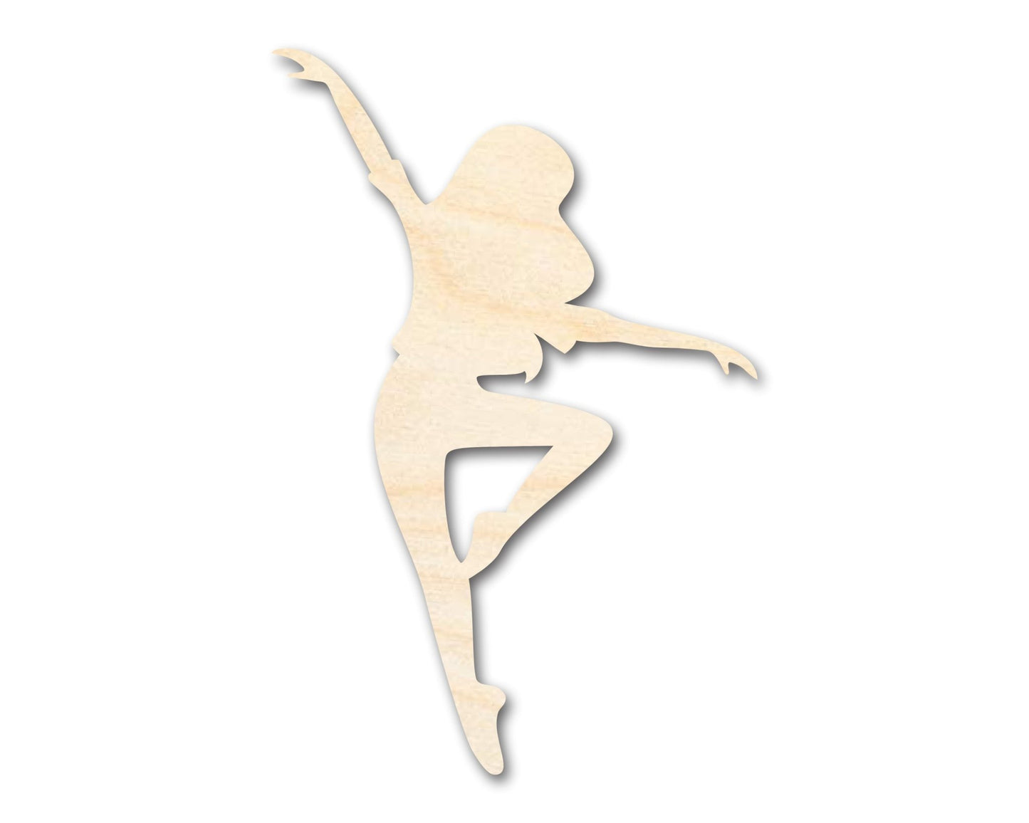Unfinished Wood Dancer Shape - Dance Craft - up to 46" DIY - NameSigns.com