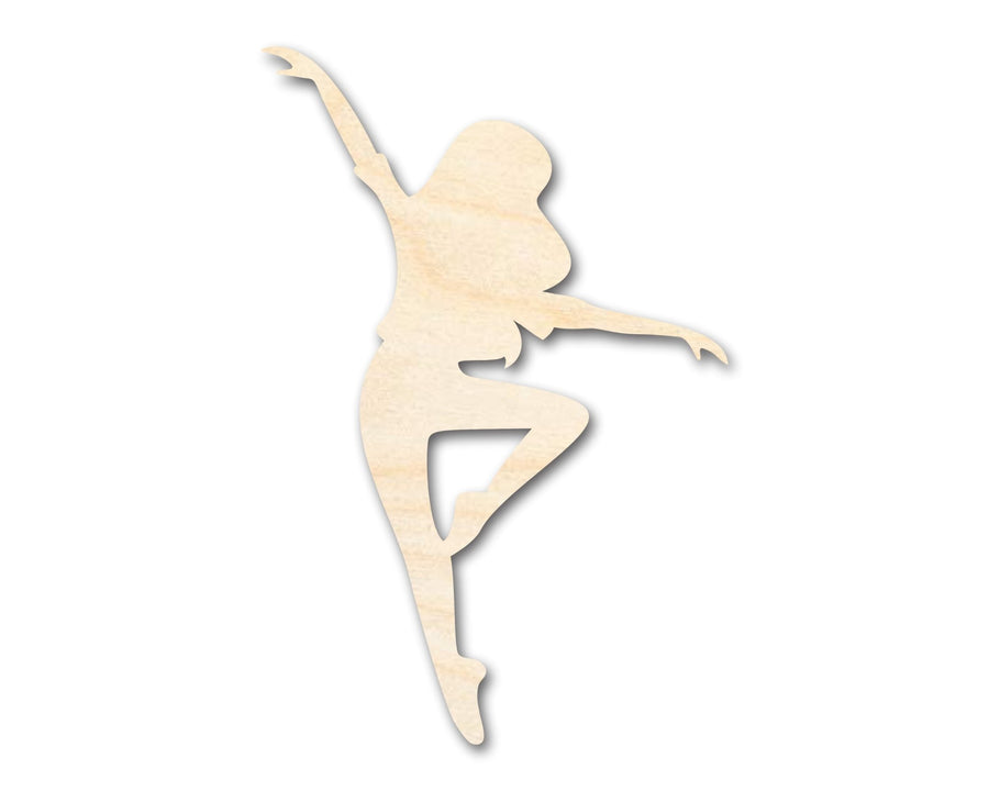 Unfinished Wood Dancer Shape - Dance Craft - up to 46" DIY - NameSigns.com