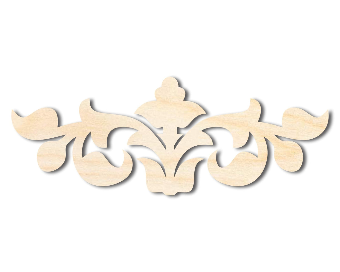 Unfinished Wood Deco Border Silhouette - Craft - up to 46" DIY - NameSigns.com