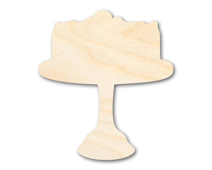 Unfinished Wood Dessert Cake Shape - Craft - up to 46" - NameSigns.com