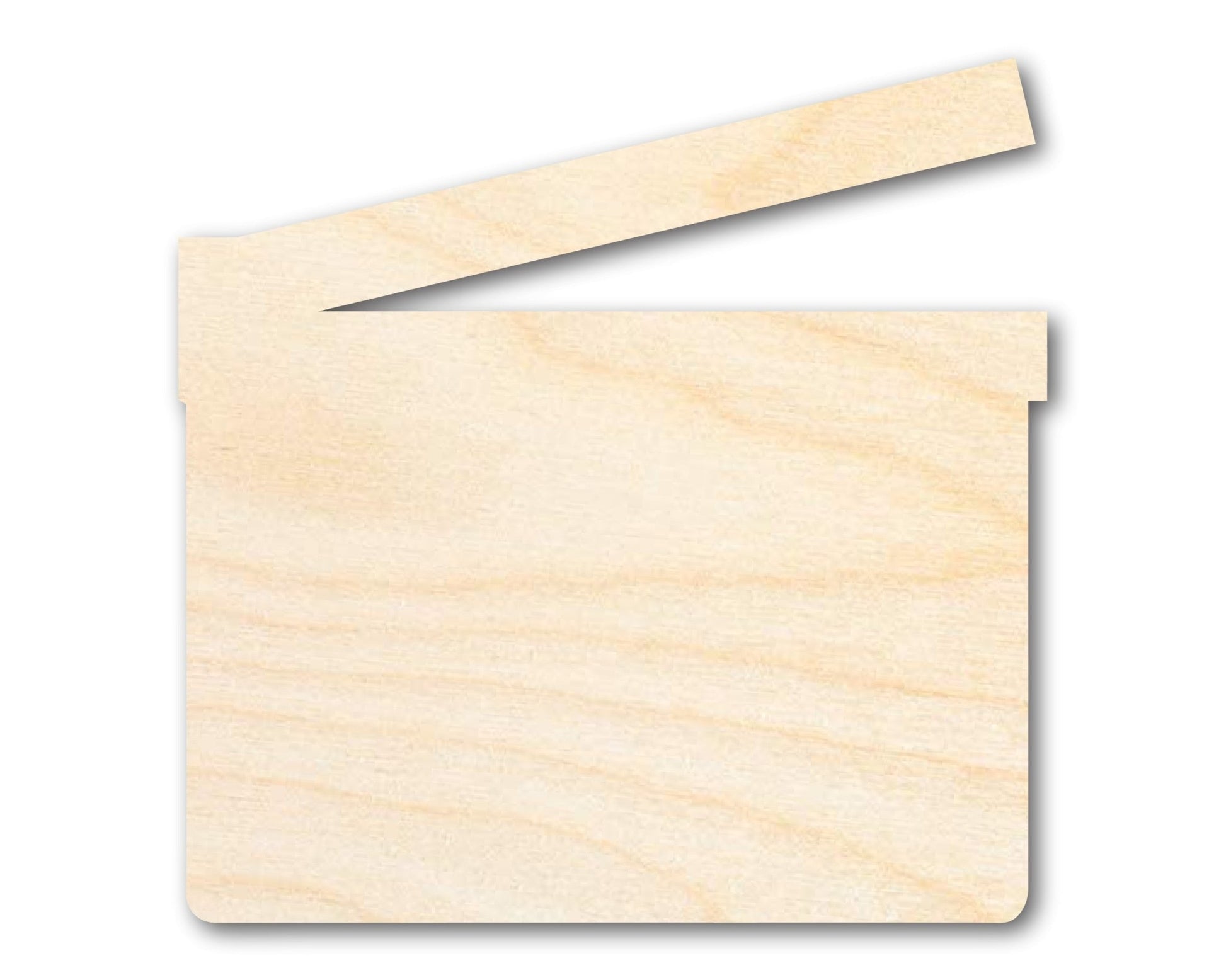 Unfinished Wood Directors Clapboard Silhouette - Film Craft - up to 46" DIY - NameSigns.com