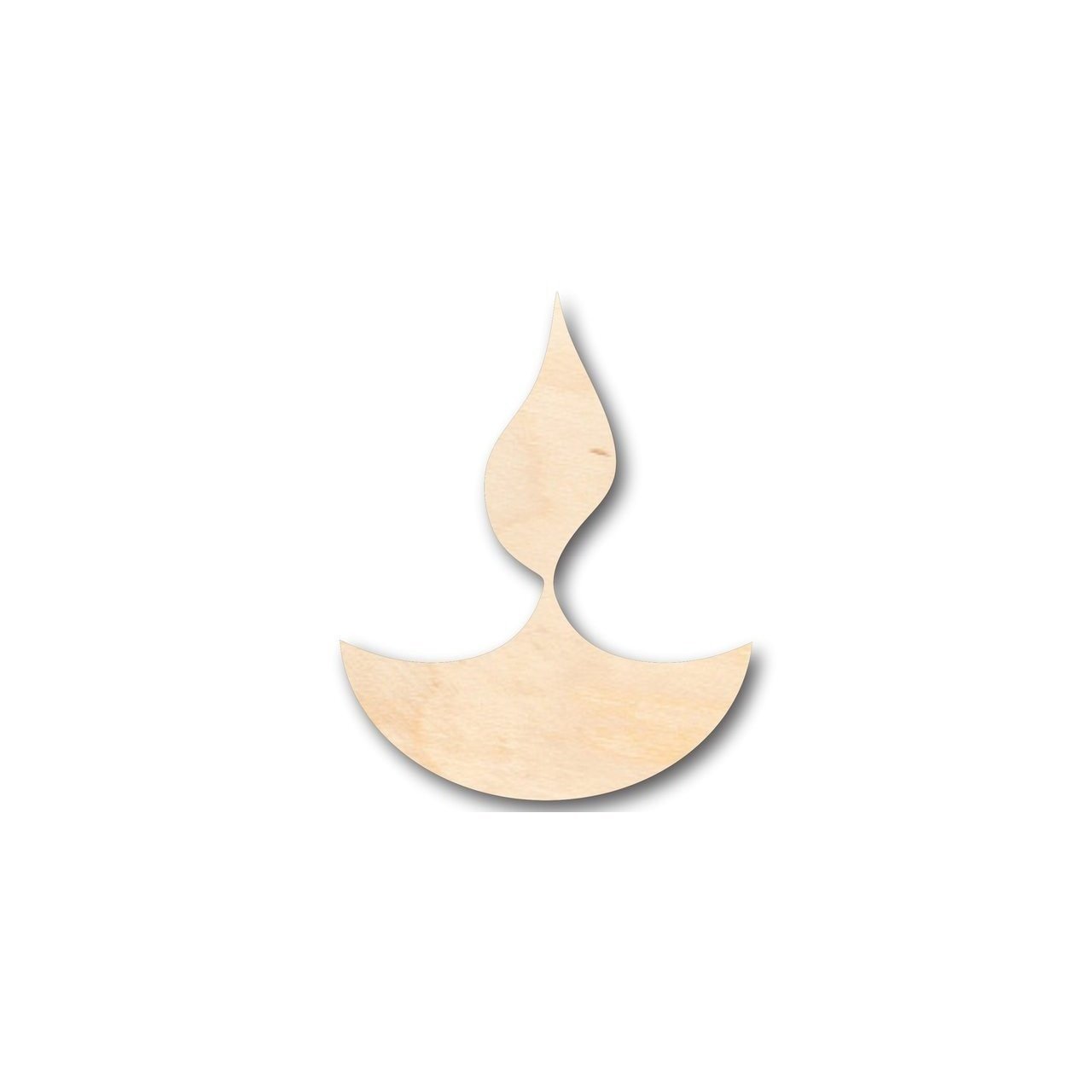 Unfinished Wood Diwali Shape - Craft - up to 46" DIY - NameSigns.com