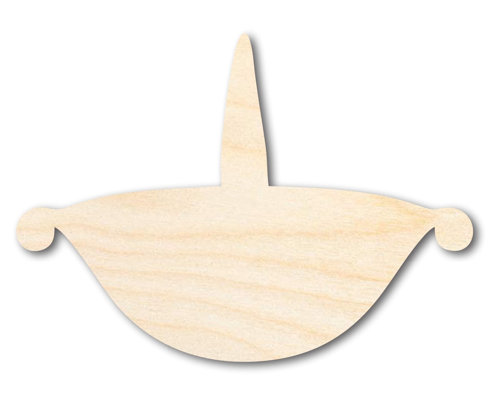 Unfinished Wood Diya Shape | Diwali | Craft Cutout | up to 46" DIY - NameSigns.com