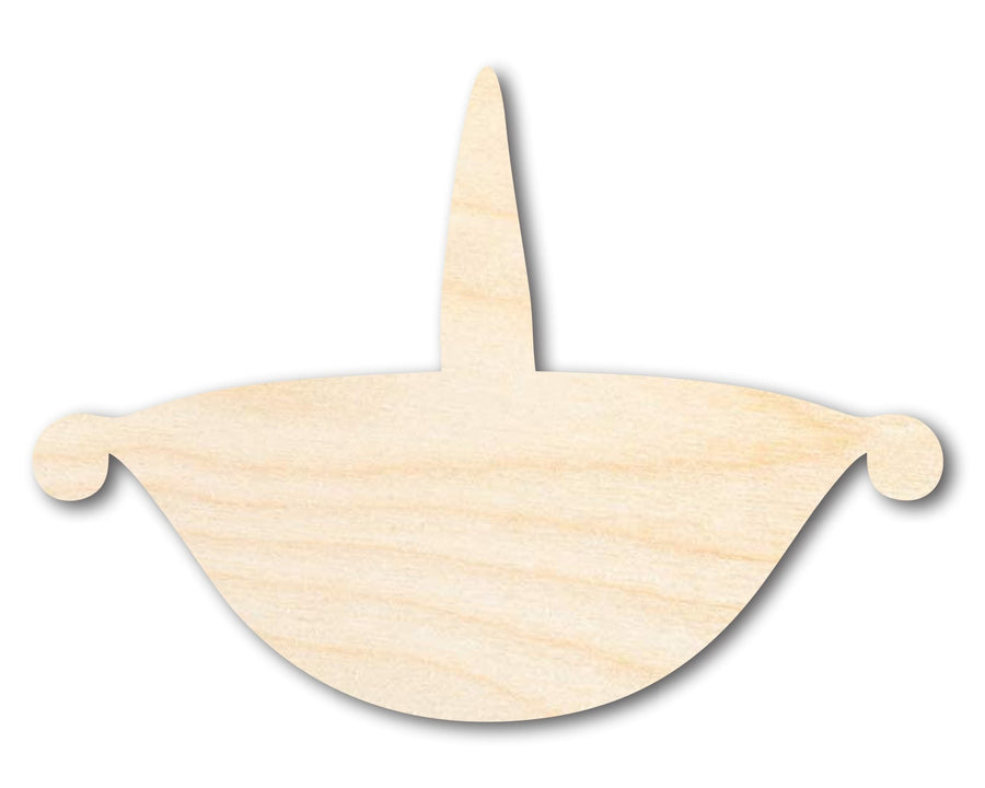 Unfinished Wood Diya Shape | Diwali | Craft Cutout | up to 46" DIY - NameSigns.com