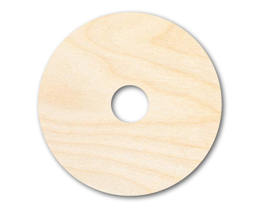 Unfinished Wood Donut Shape - Food Craft - up to 46" DIY - NameSigns.com