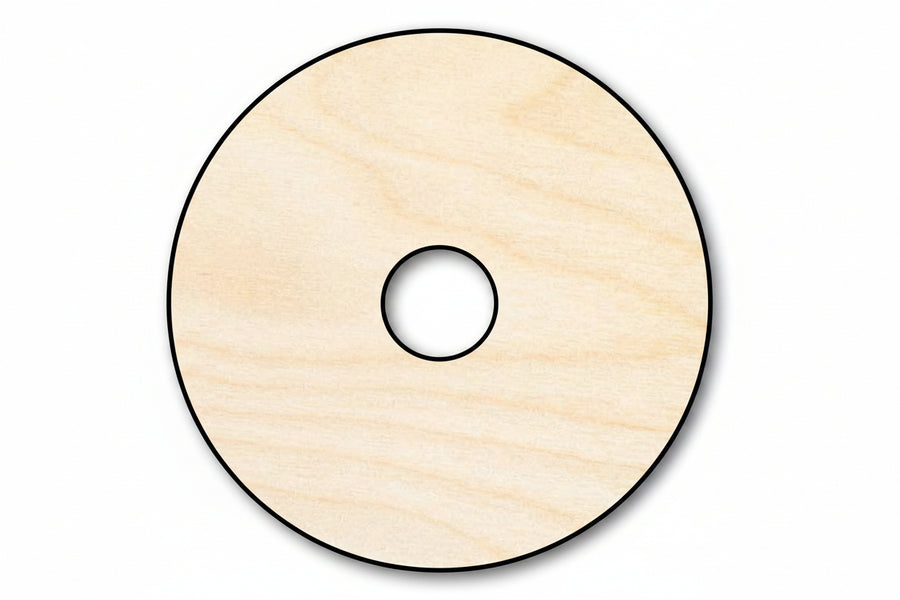 Unfinished Wood Donut Shape - Food Craft - up to 46" DIY - NameSigns.com