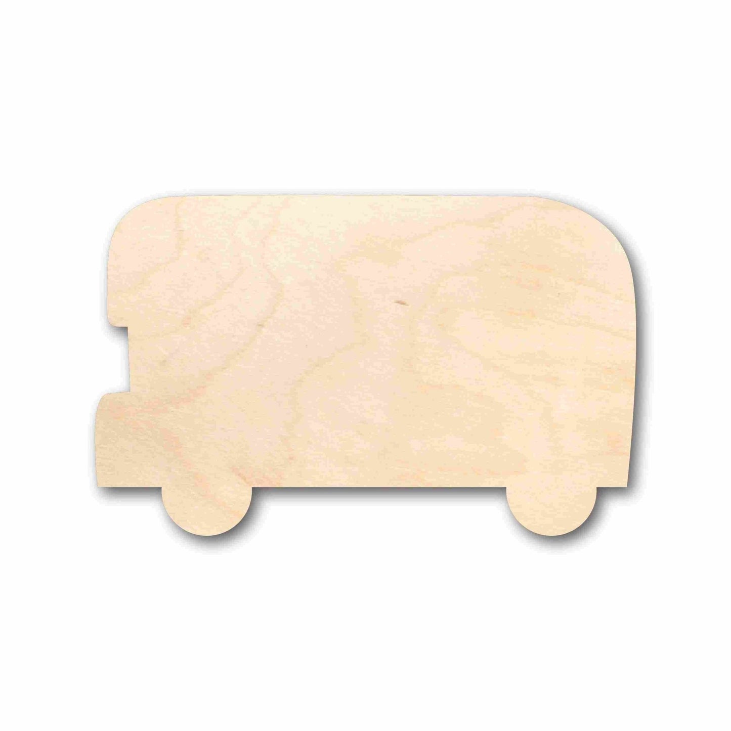 Unfinished Wood Double Decker Bus Silhouette - Craft - up to 46" DIY - NameSigns.com