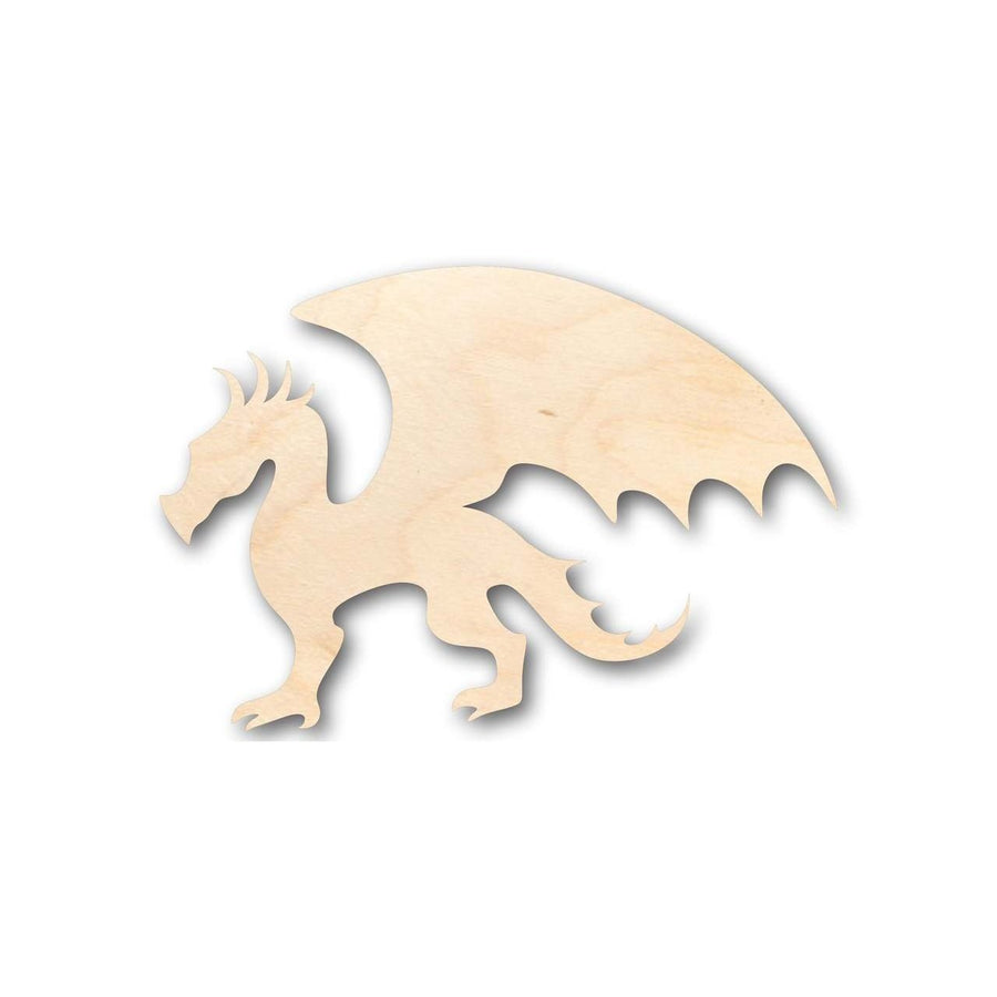 Unfinished Wood Dragon Shape - Mythical - Beast - Craft - up to 46" DIY - NameSigns.com