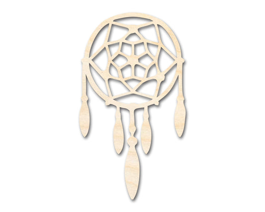Unfinished Wood Dreamcatcher with Beads Shape | DIY Craft Cutout | up to 46" DIY - NameSigns.com