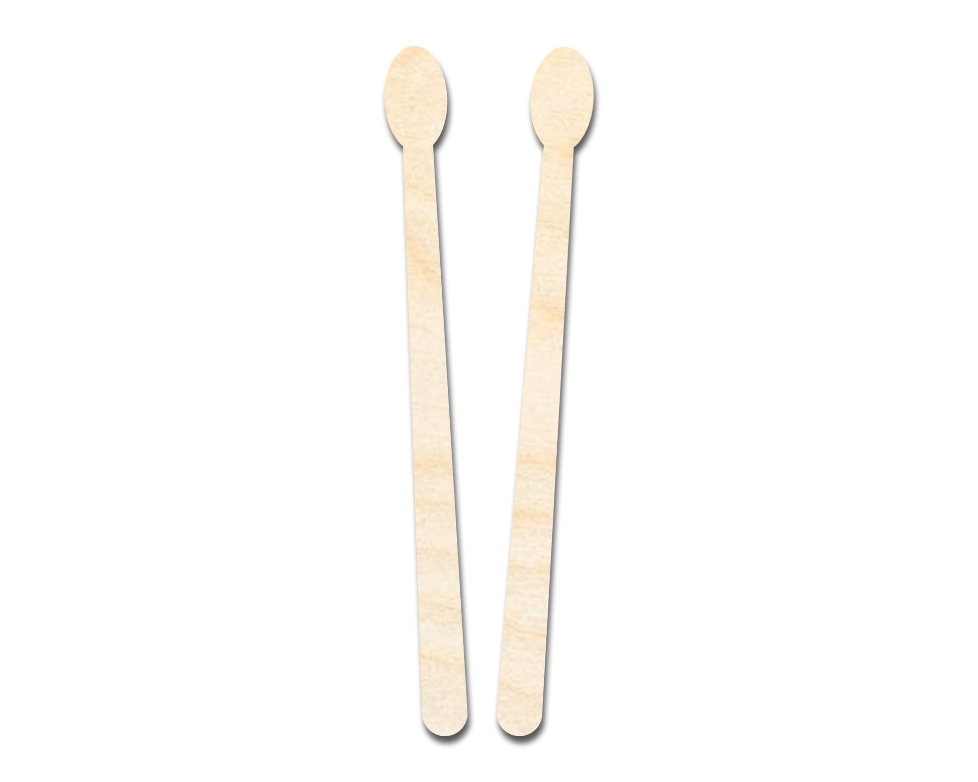 Unfinished Wood Drum Sticks Shape - Craft - up to 46" - NameSigns.com