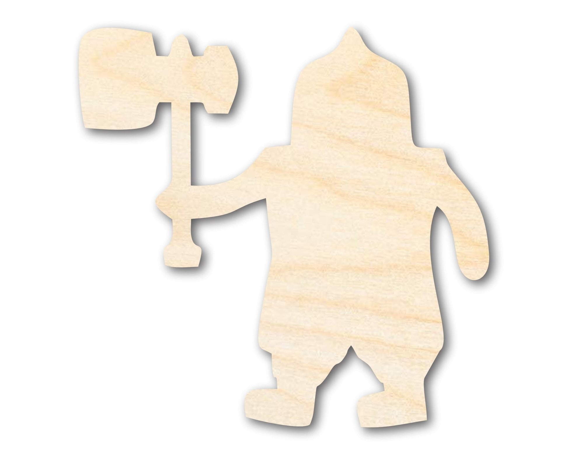 Unfinished Wood Dwarf Shape - Craft - up to 46" - NameSigns.com