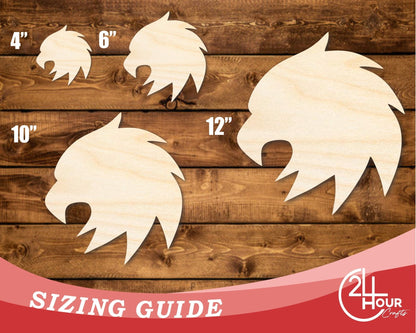 Unfinished Wood Eagle Mascot Shape | DIY Craft Cutout | up to 46" DIY - NameSigns.com