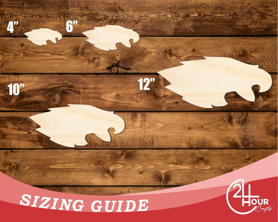 Unfinished Wood Eagle Mascot Shape | DIY Craft Cutout | up to 46" DIY - NameSigns.com